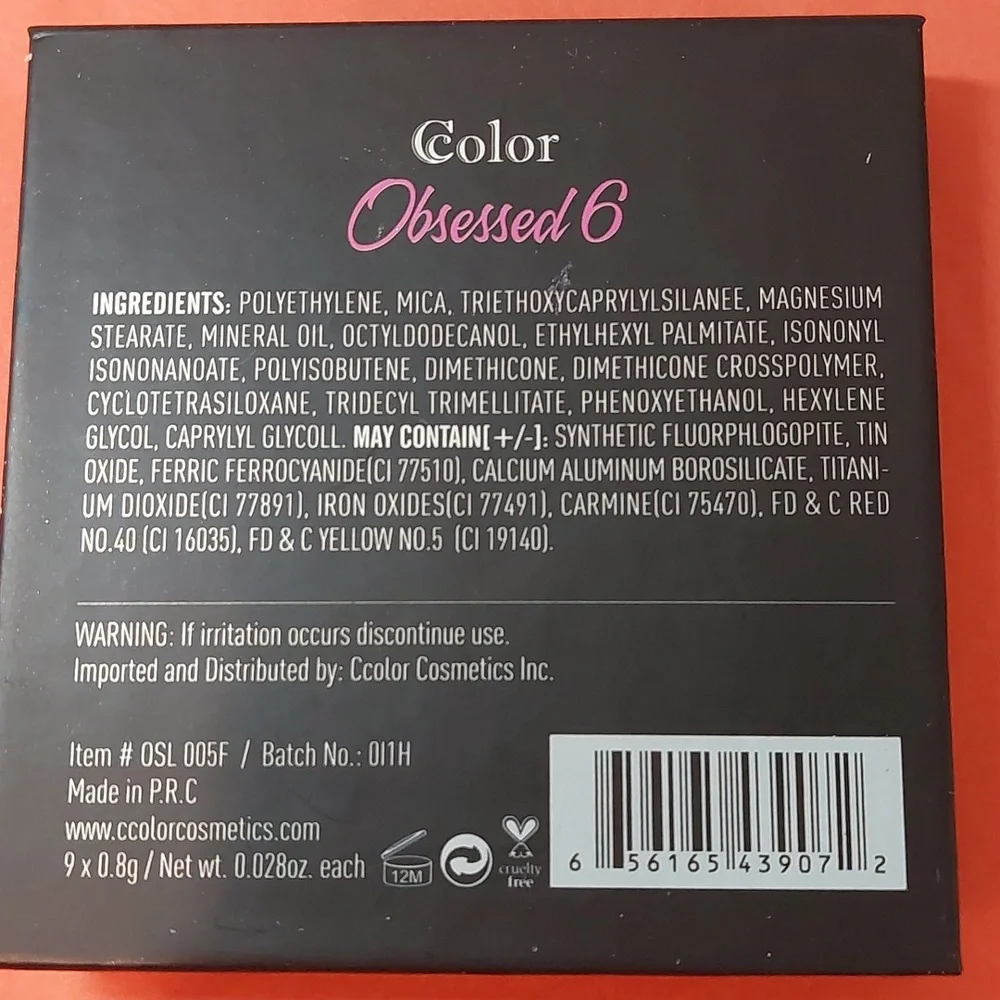 HOST GIVEAWAY! Color Color - Obsessed 6 Eyeshadow Pallette - Picture 4 of 4